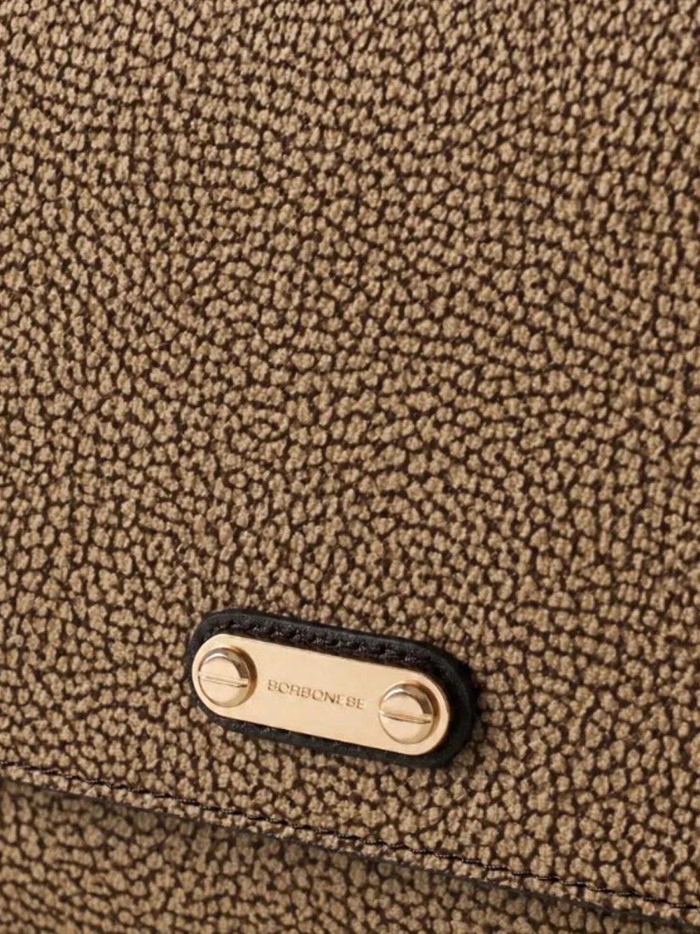Borbonese OP-print cross body bag Beige