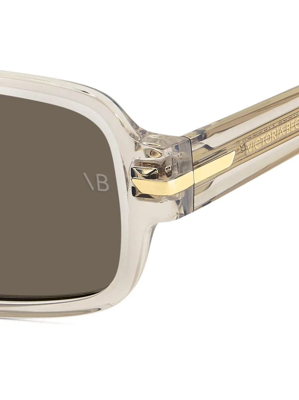 Victoria Beckham Eyewear rectangle-frame sunglasses Beige