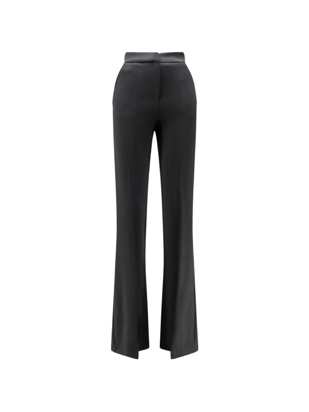 Actualee High-waisted Flared Trousers In Blue