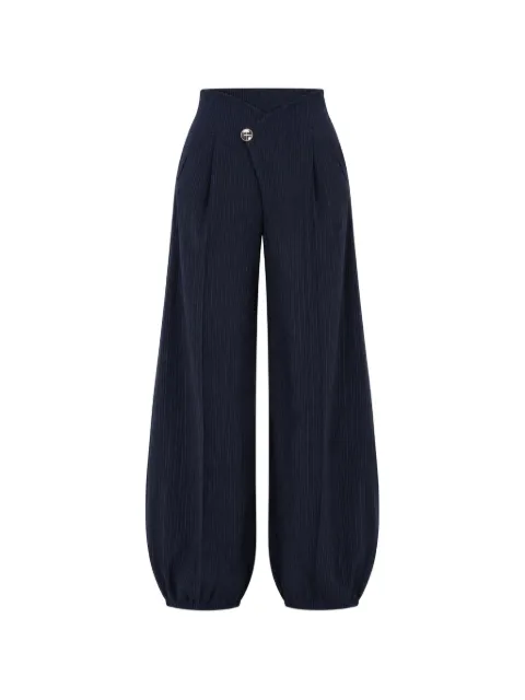 Kocca pantalones Evodio a rayas diplomáticas con cintura cruzada