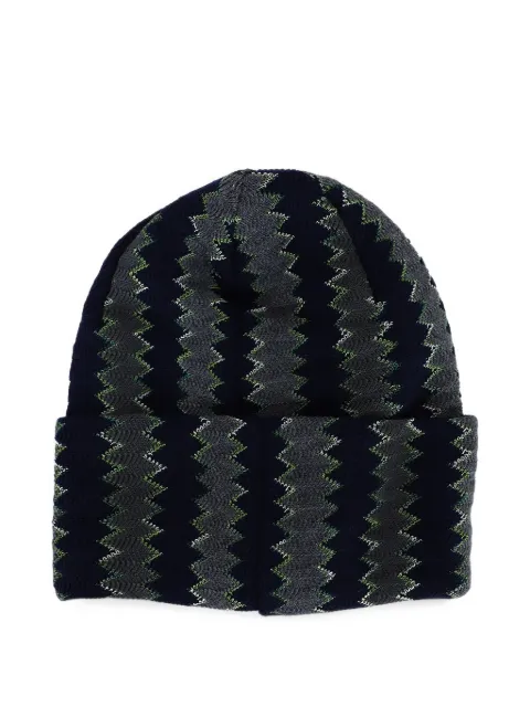 Missoni zigzag-knit beanie hat