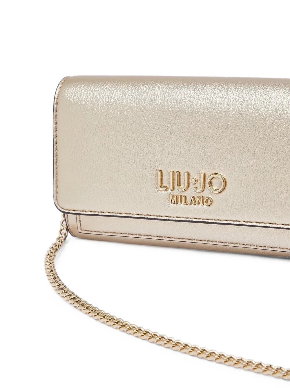 LIU JO large wallet with shoulder strap Goud