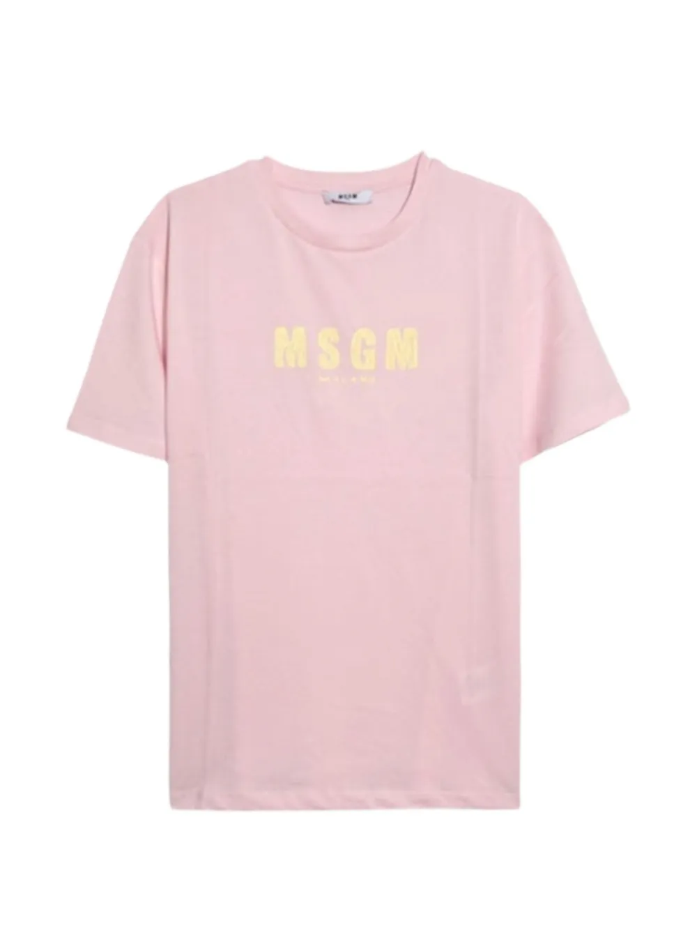 MSGM Kids logo-print short-sleeve T-shirt Roze