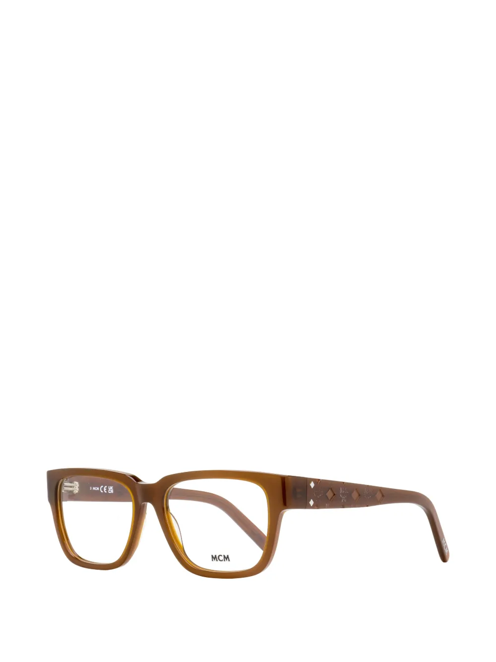 MCM Visetos rectangle-frame glasses Bruin