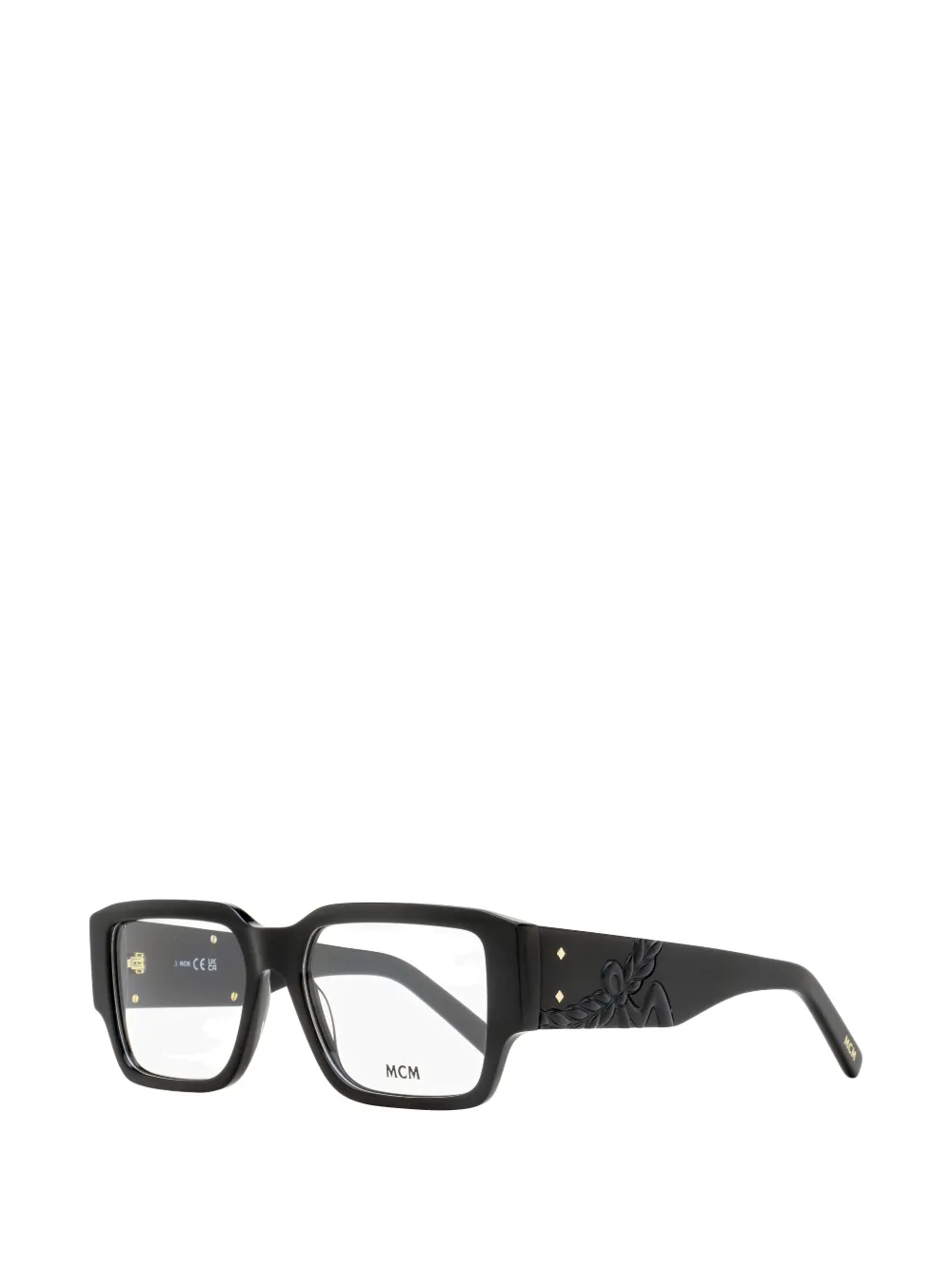 MCM Laurel Relief rectangular-frame glasses Zwart