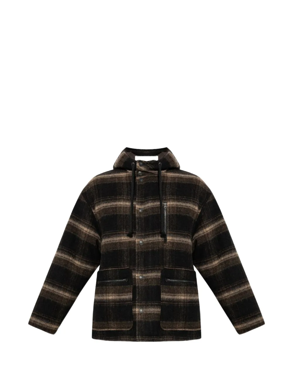 ISABEL MARANT Kiril wool coat Zwart