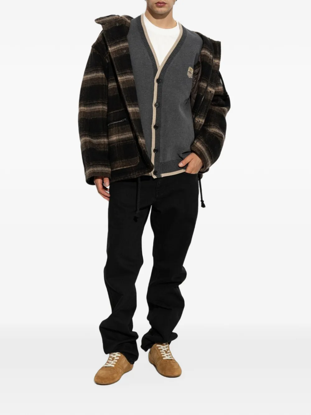 ISABEL MARANT Kiril wool coat Zwart
