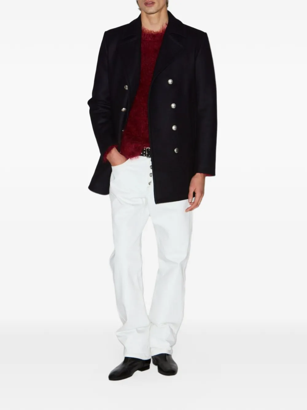 ISABEL MARANT double-breasted peacoat Blauw