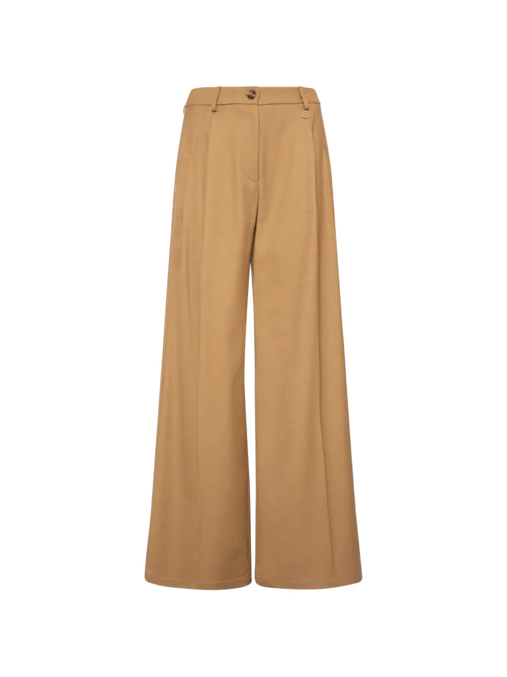 FRACOMINA pleated wide-leg trousers Beige