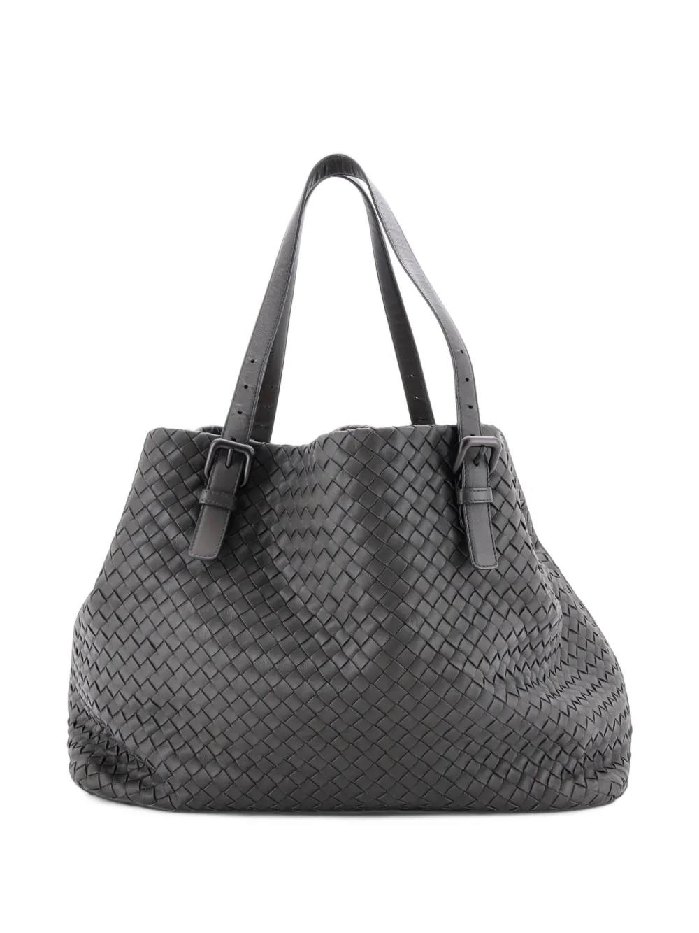 Bottega Veneta Pre-Owned A-Shape Intrecciato Nappa Medium tote bag - Grau