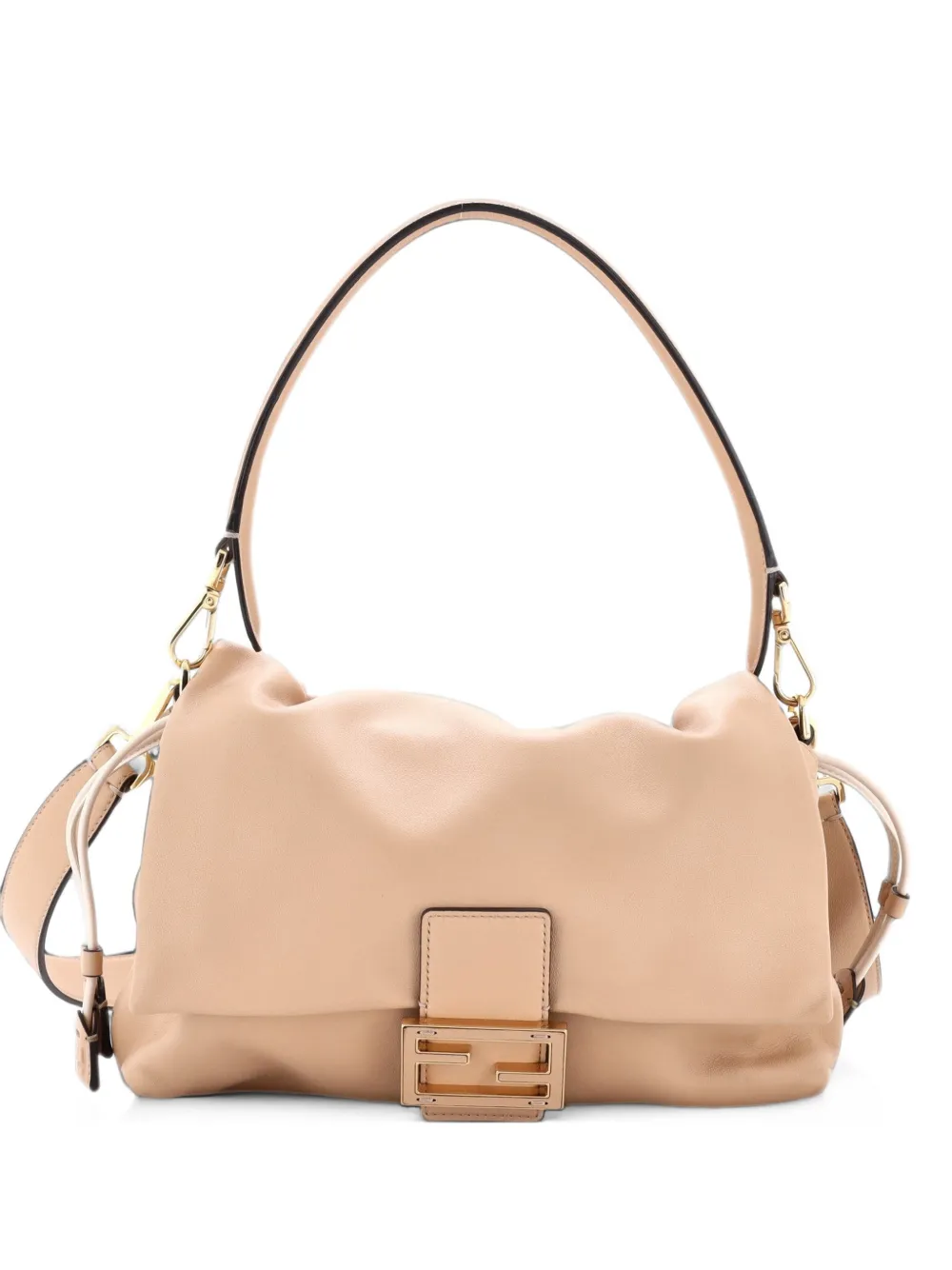 Fendi Pre-Owned Mama Baguette Bag Leather Medium shoulder bag - Nude