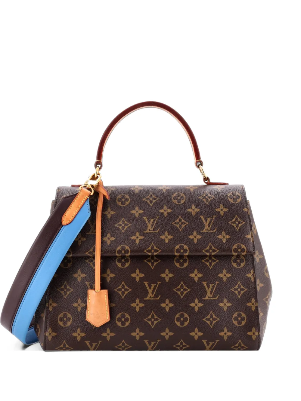 Louis Vuitton Pre-Owned Cluny Top Handle Bag Monogram Canvas MM shoulder bag - Braun