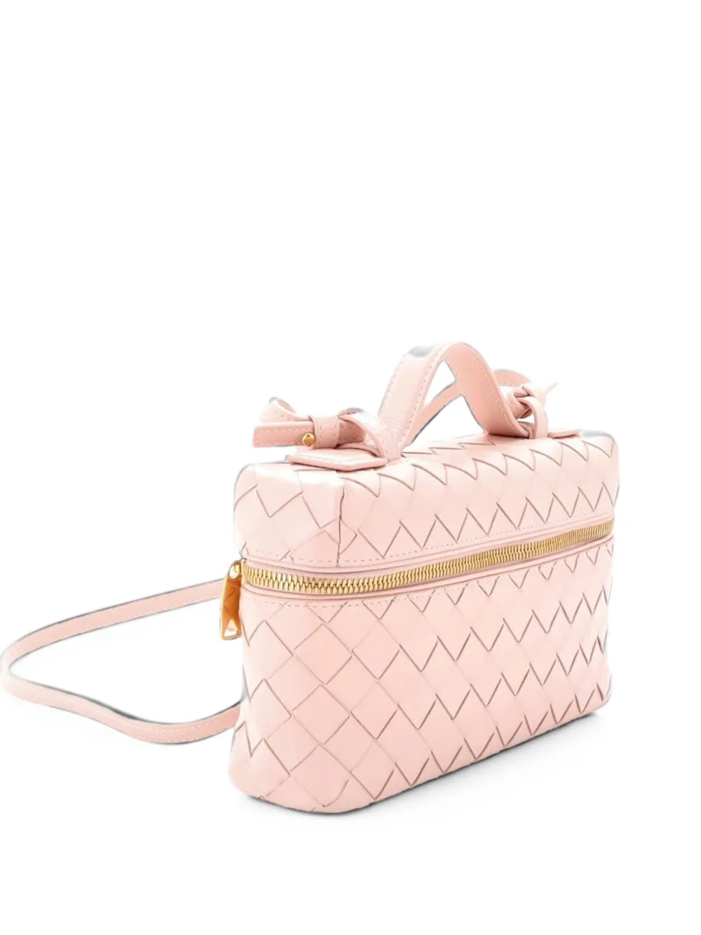 Bottega Veneta Pre-Owned Bang Bang Vanity Case Intrecciato Leather crossbody bag - Rosa