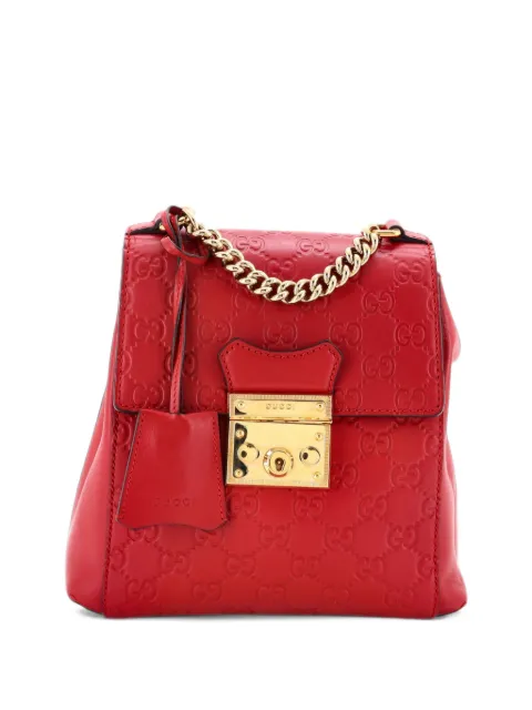 Gucci Pre-Owned Padlock Guccissima Leather Mini backpack