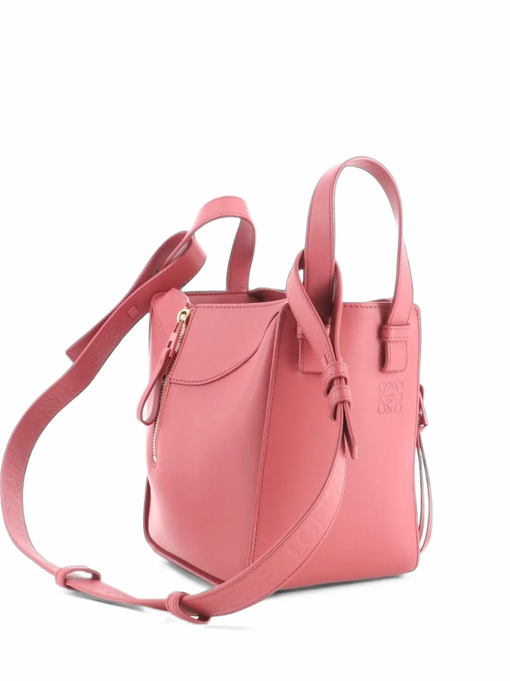 Loewe Pre-Owned Monochrome Hammock Bag Leather Compact crossbody bag - Rosa