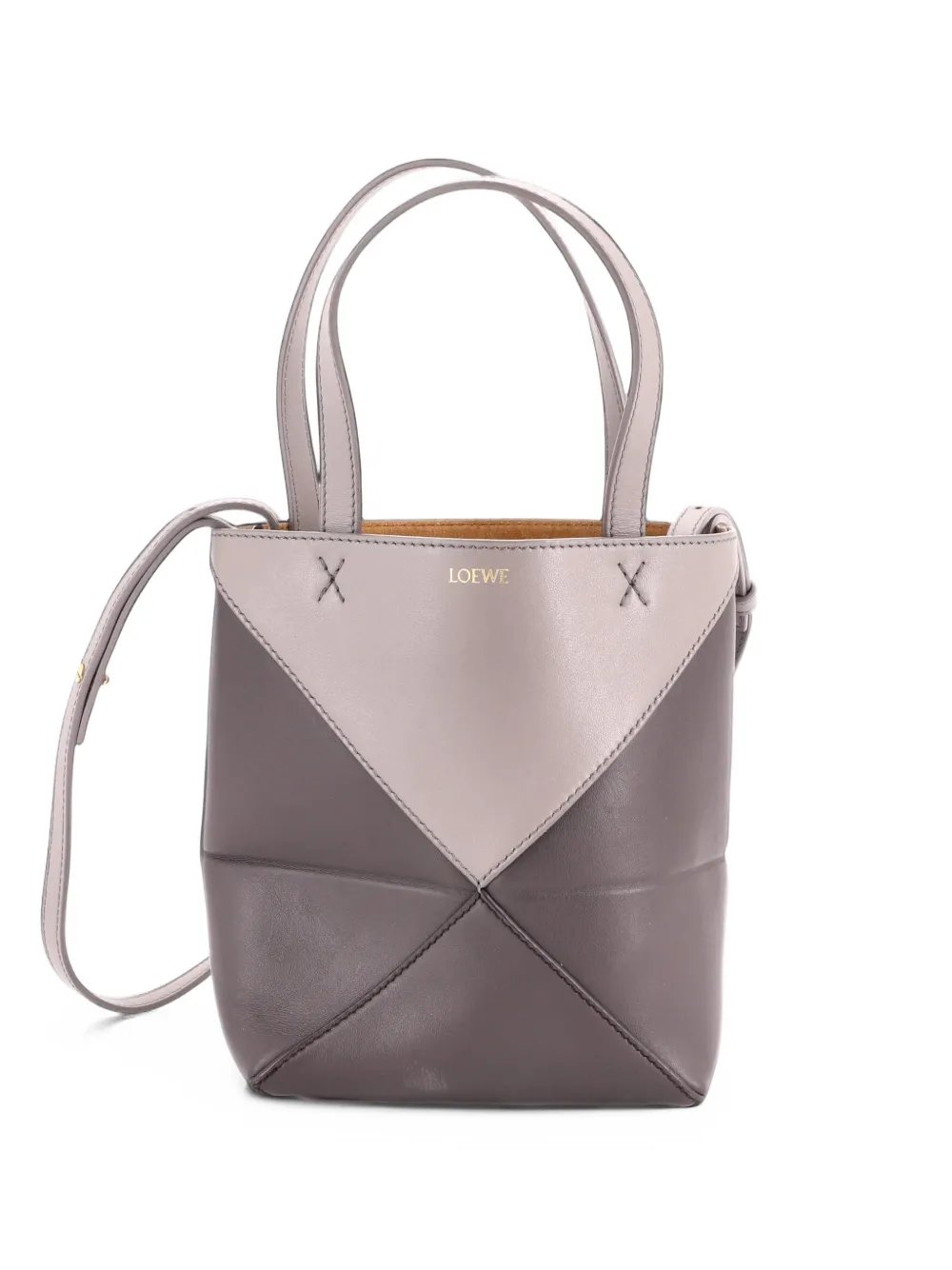 Loewe Pre-Owned Puzzle Fold Leather Mini tote bag - Grau