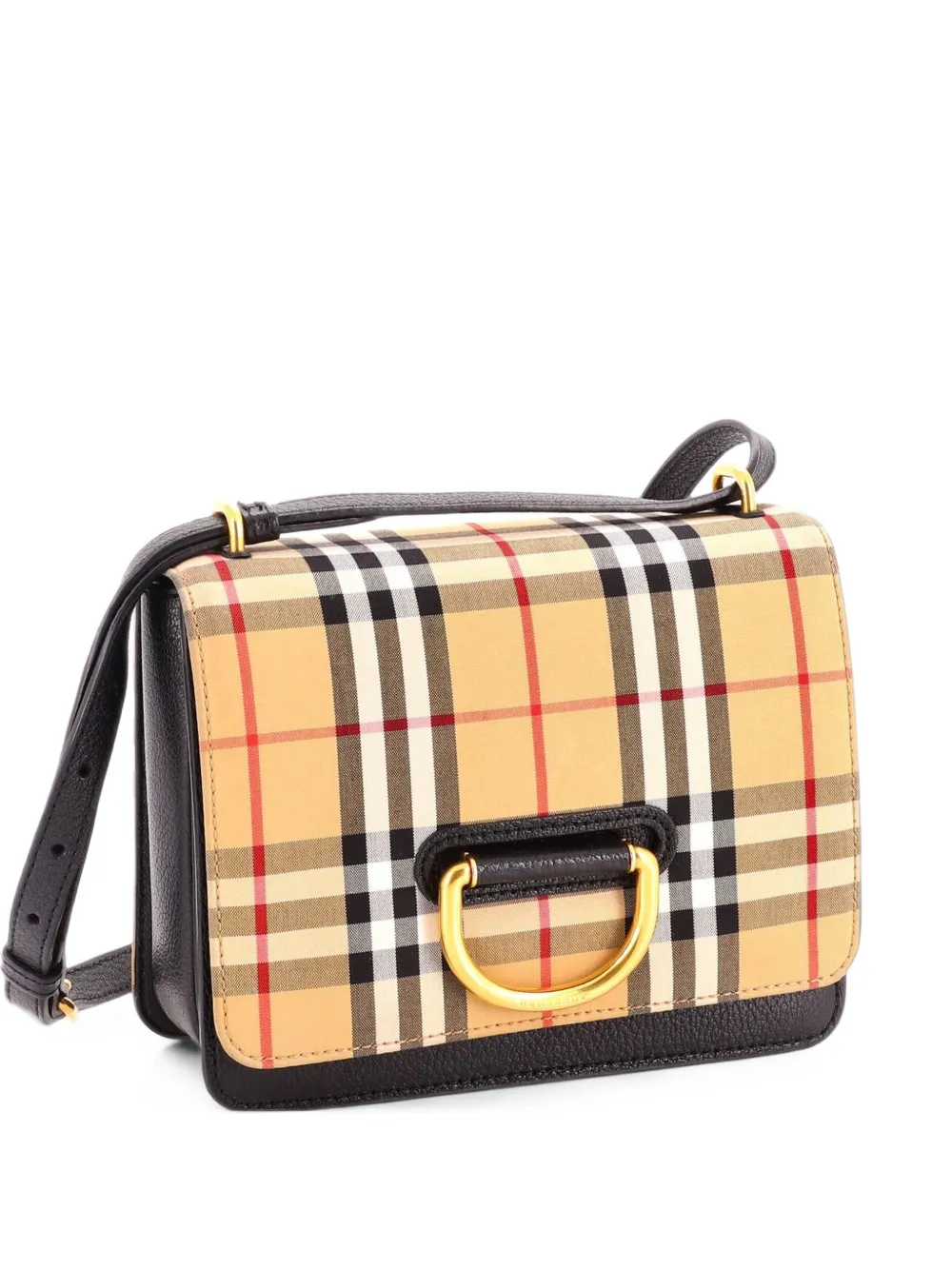 Burberry Pre-Owned D-Ring Shoulder Bag Vintage Check Canvas Small crossbody bag - Brown