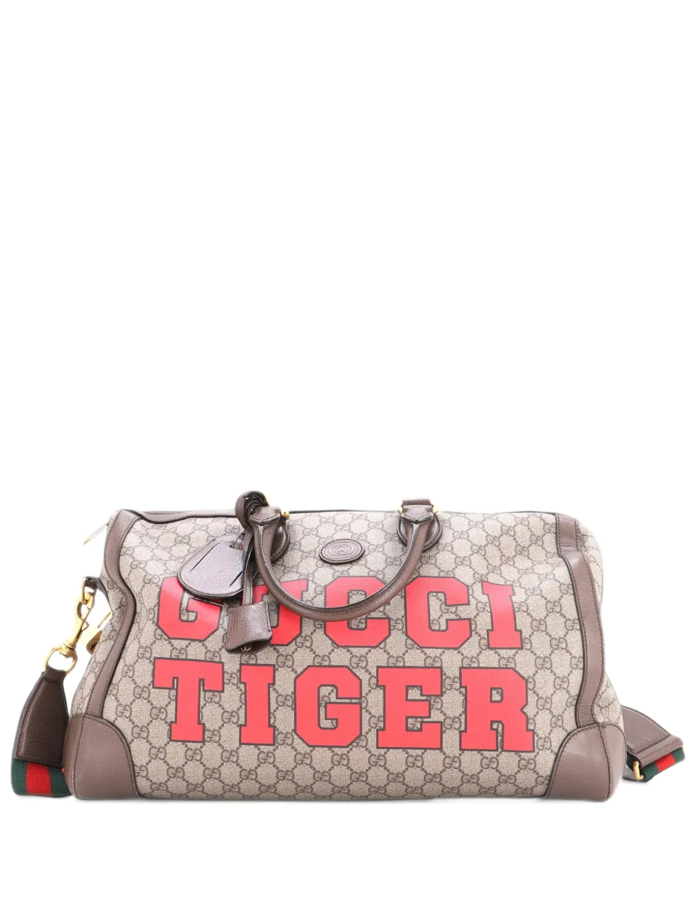 Gucci Pre-Owned Convertible Duffle Bag Printed GG Coated Canvas Medium travel bag - Braun