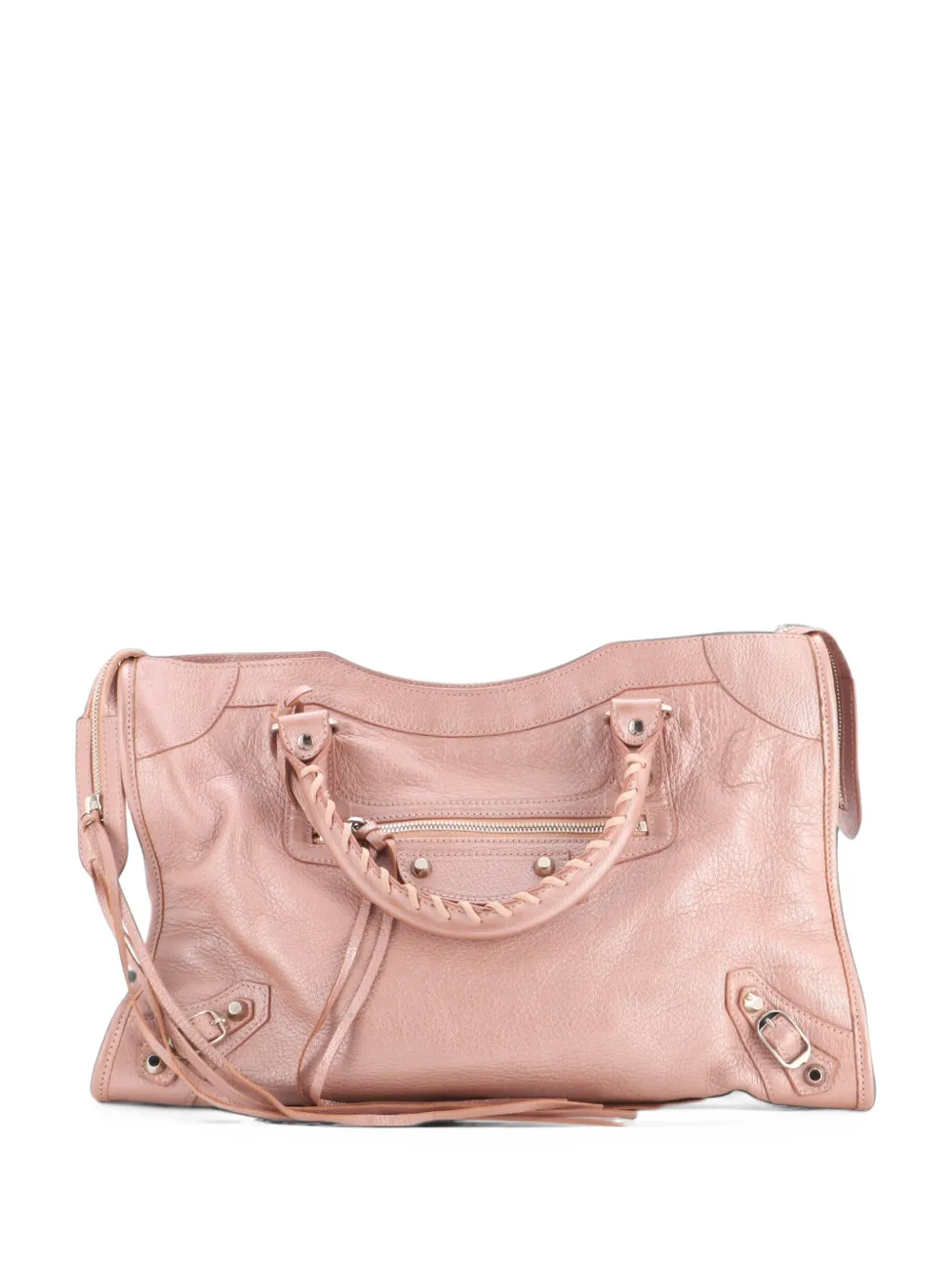 Balenciaga Pre-Owned City Classic Studs Bag Leather Medium satchel - Rosa