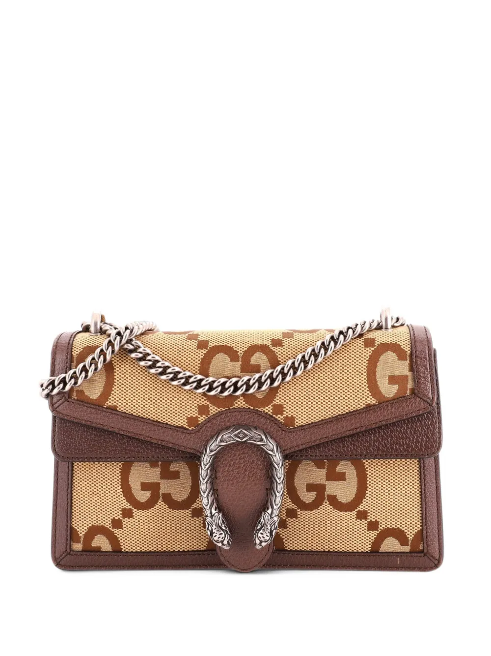 Gucci Pre-Owned Dionysus Bag Jumbo GG Canvas Small shoulder bag - Marrone