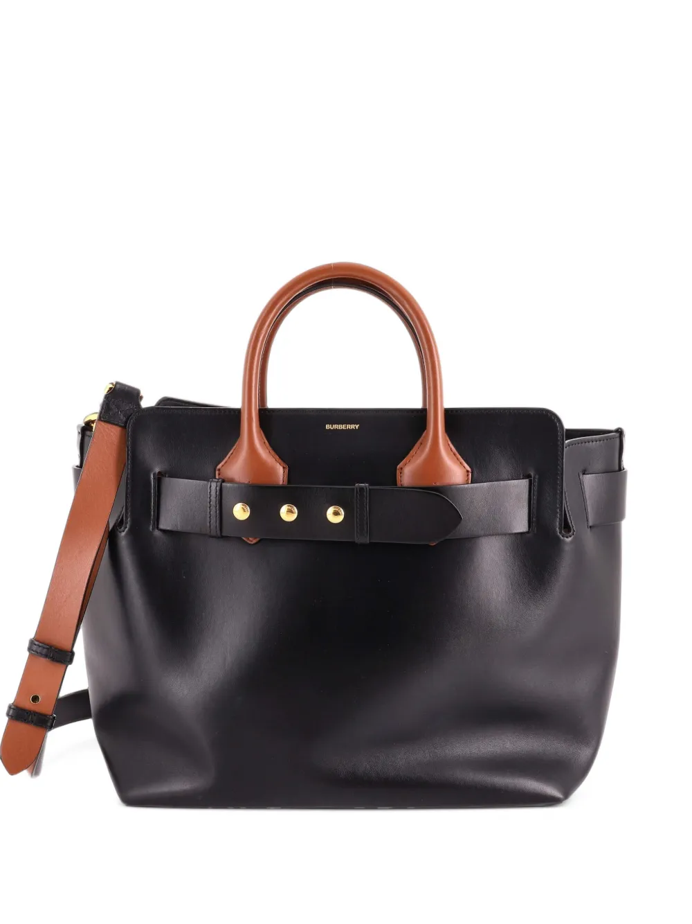 Burberry Pre-Owned Belt Leather Large tote bag - Schwarz