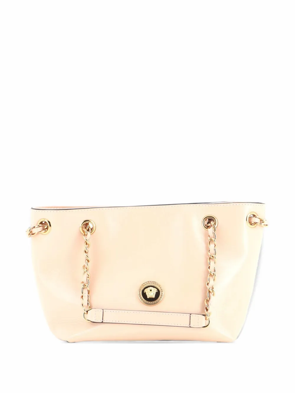 Versace Pre-Owned Medusa Icon Chain Tote Leather Mini bucket bag - Rosa