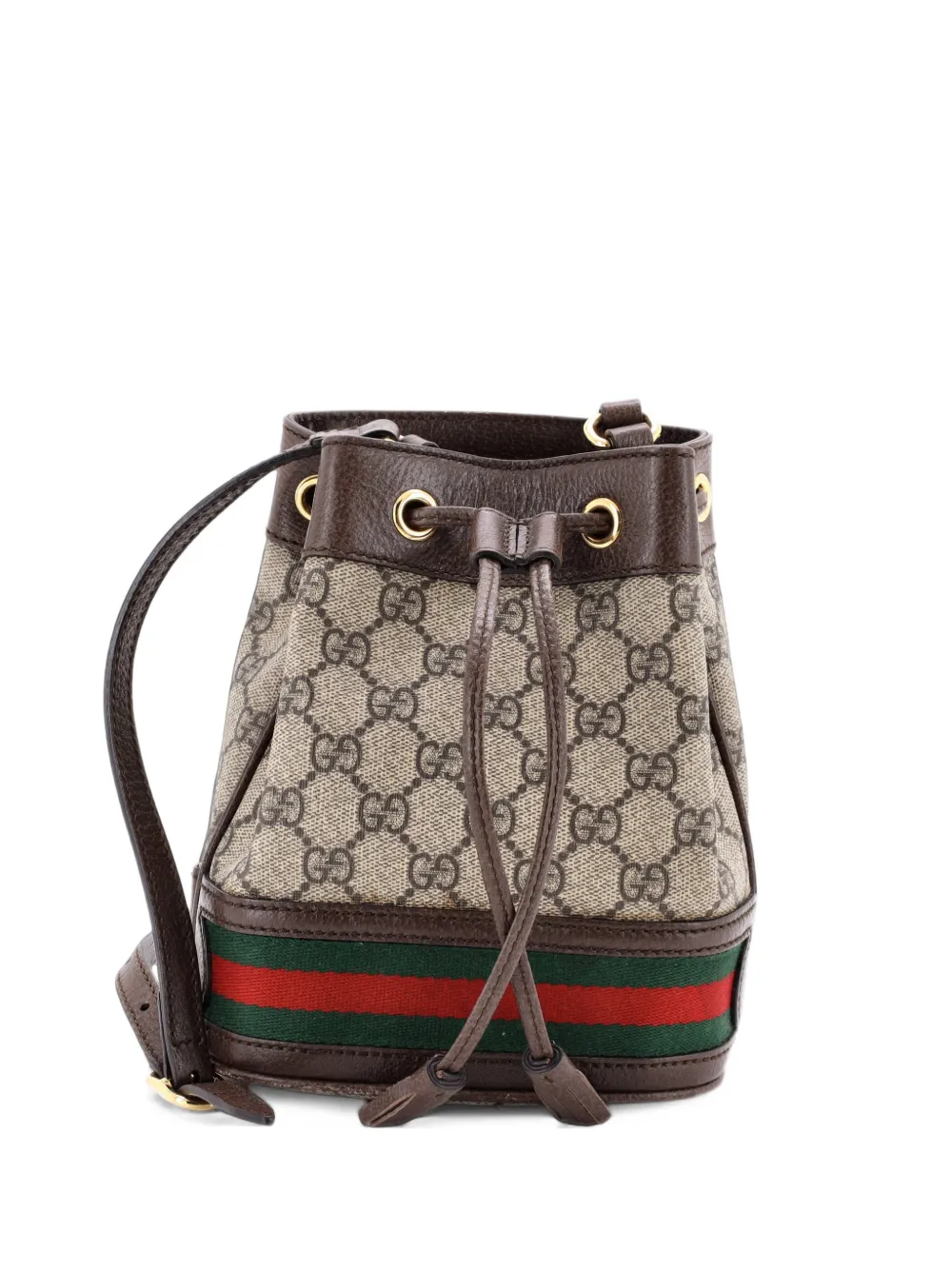 Gucci Pre-Owned Ophidia GG Coated Canvas Mini bucket bag - Marrone
