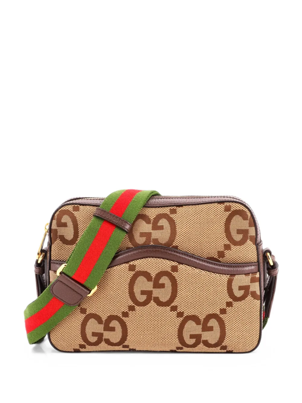Gucci Pre-Owned Messenger Bag Jumbo GG Canvas crossbody bag - Marrone