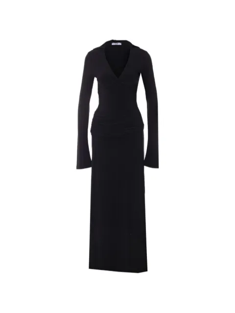 Eleh ruched long-sleeve maxi dress