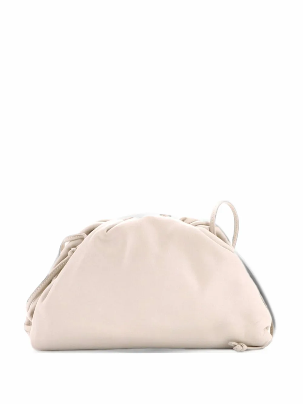 Bottega Veneta Pre-Owned The Pouch Leather Mini crossbody bag - Neutrals
