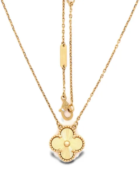Van Cleef & Arpels Pre-Owned collier Alhambra Pendant Guilloche en or 18 ct