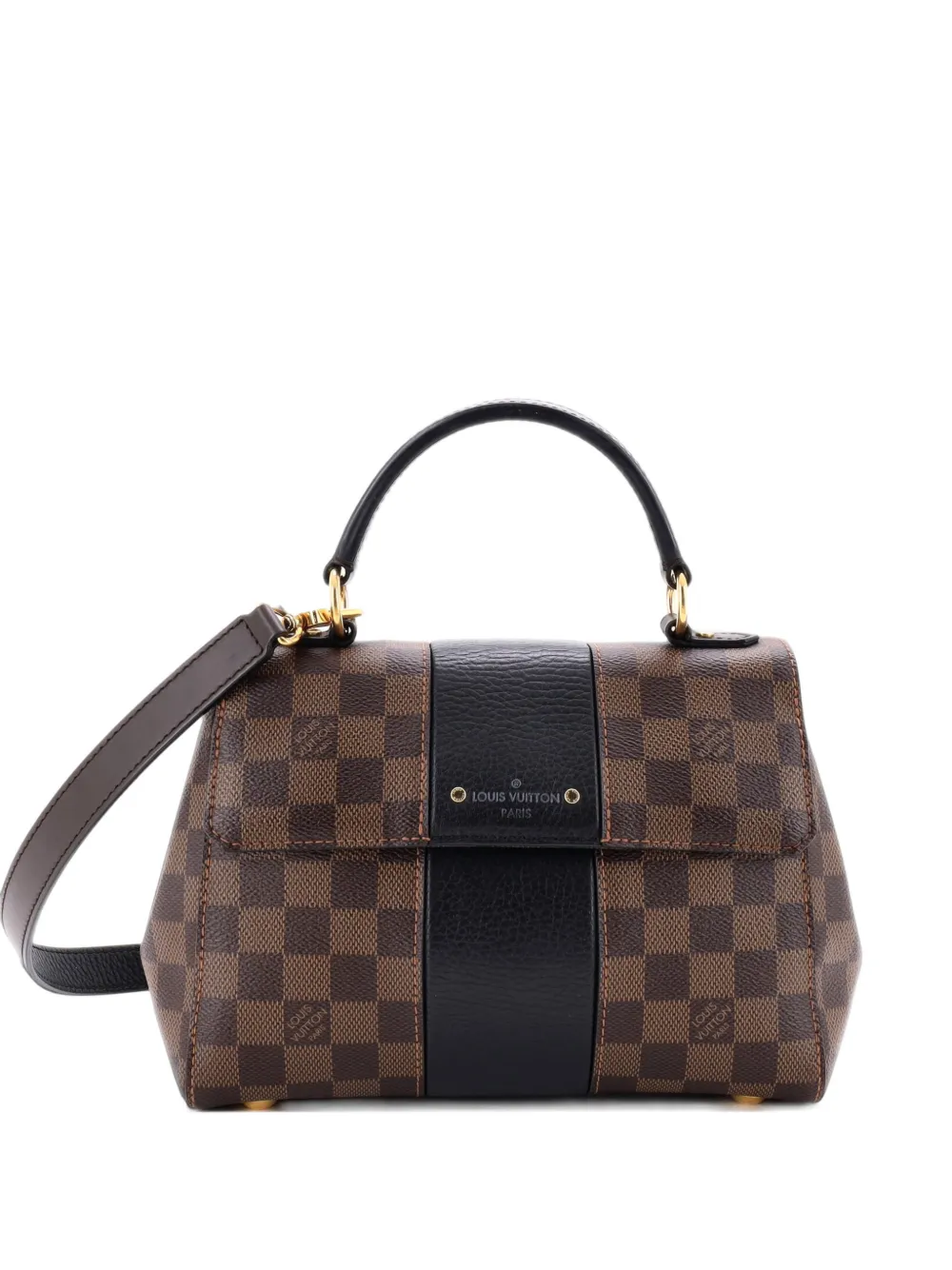 Louis Vuitton Pre-Owned Bond Street Handbag Damier with Leather BB satchel - Marrone