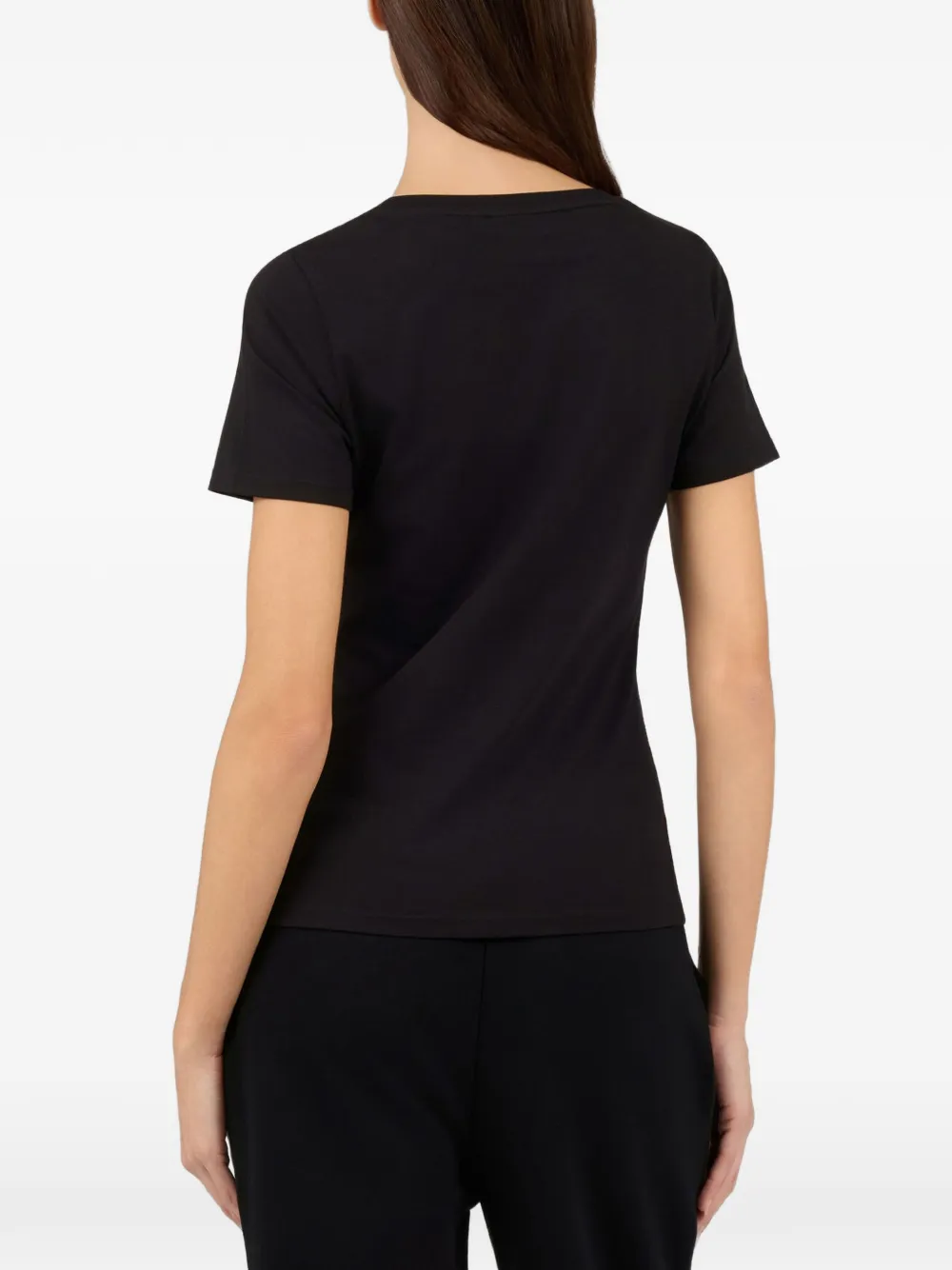Roberto Cavalli logo-print short-sleeve T-shirt Zwart