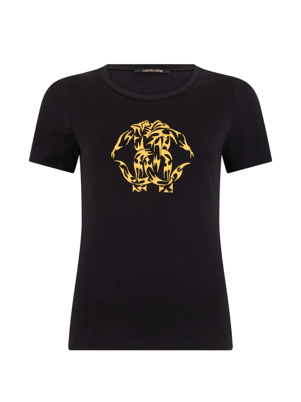 Roberto Cavalli logo-print short-sleeve T-shirt Zwart
