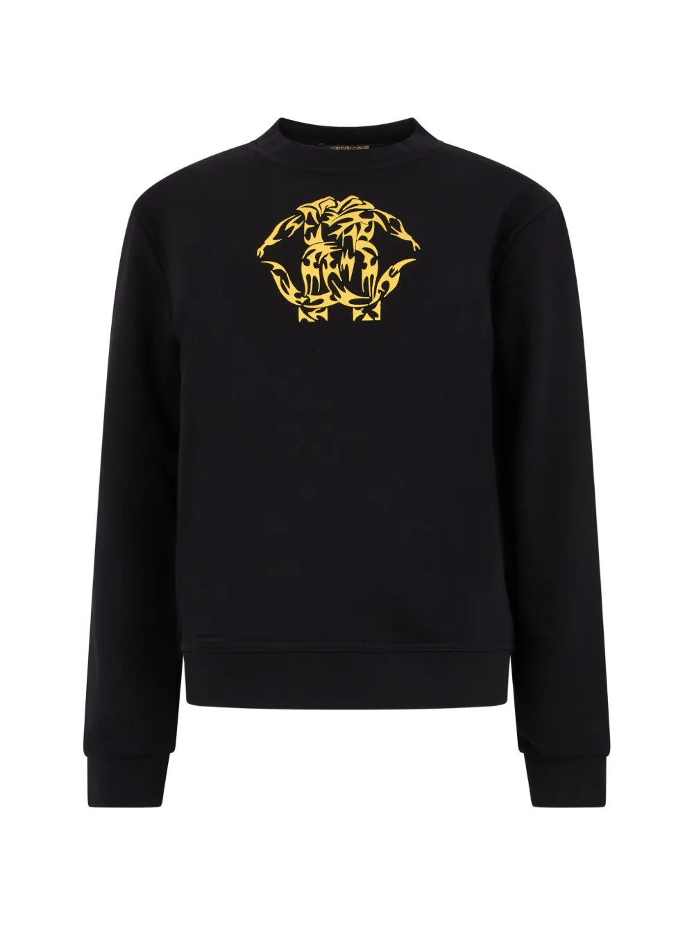 Roberto Cavalli logo-print sweatshirt - Schwarz