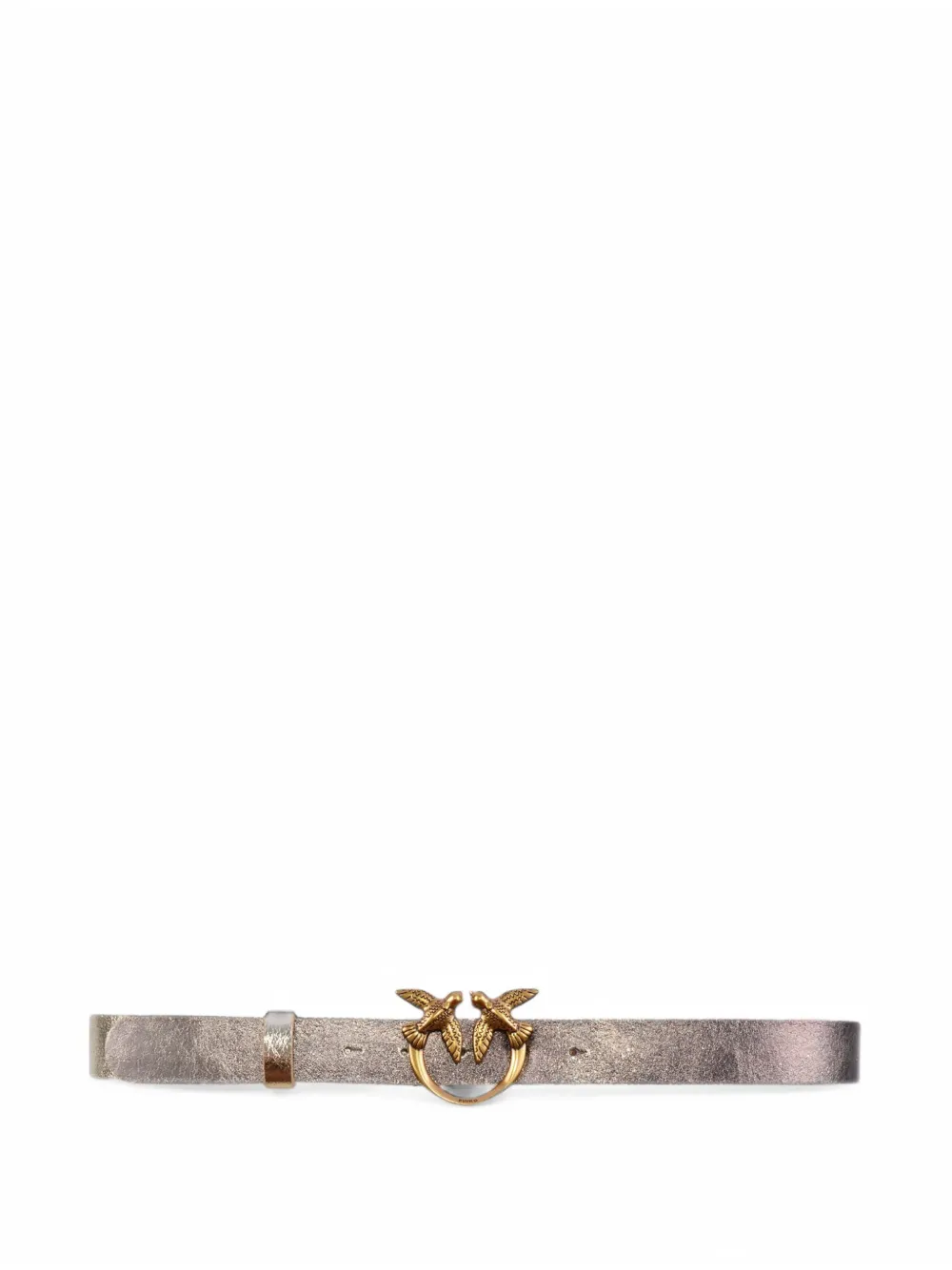 PINKO Love Birds buckle belt Grijs