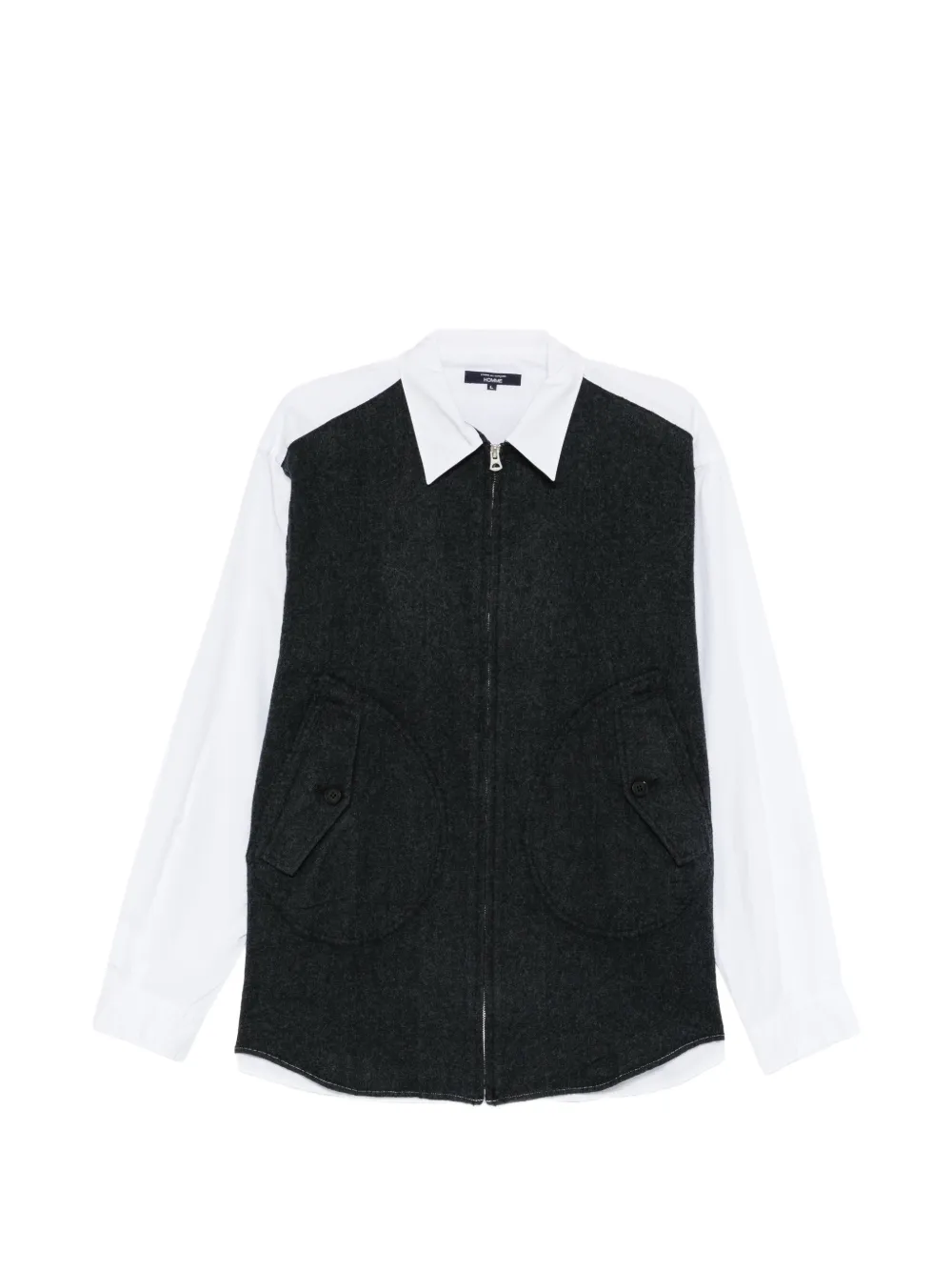 Comme des Garçons Homme panelled shirt - Bianco