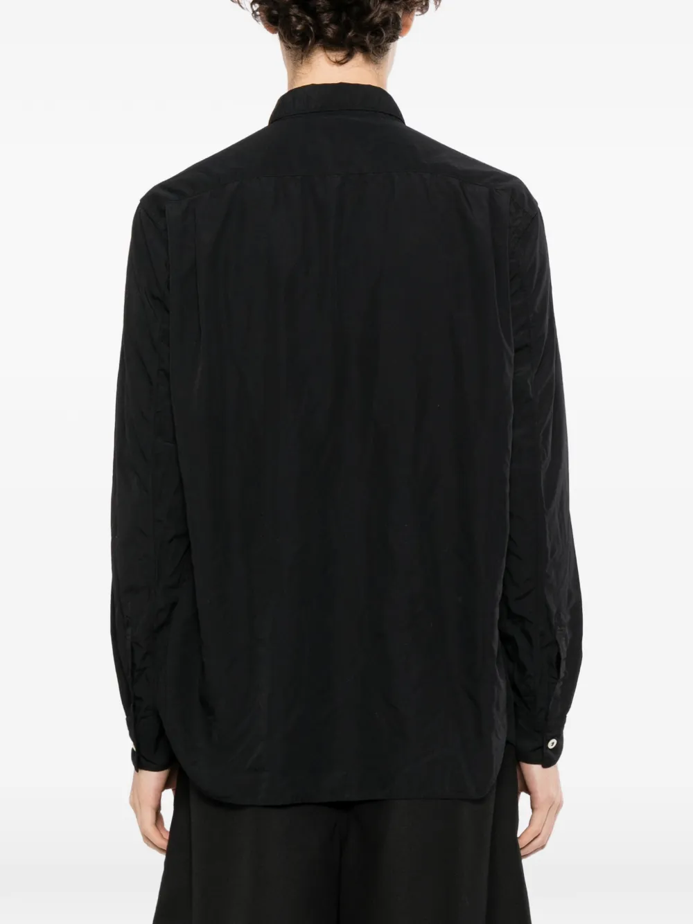 Comme des Garçons Homme Plus Geplooid T-shirt Zwart