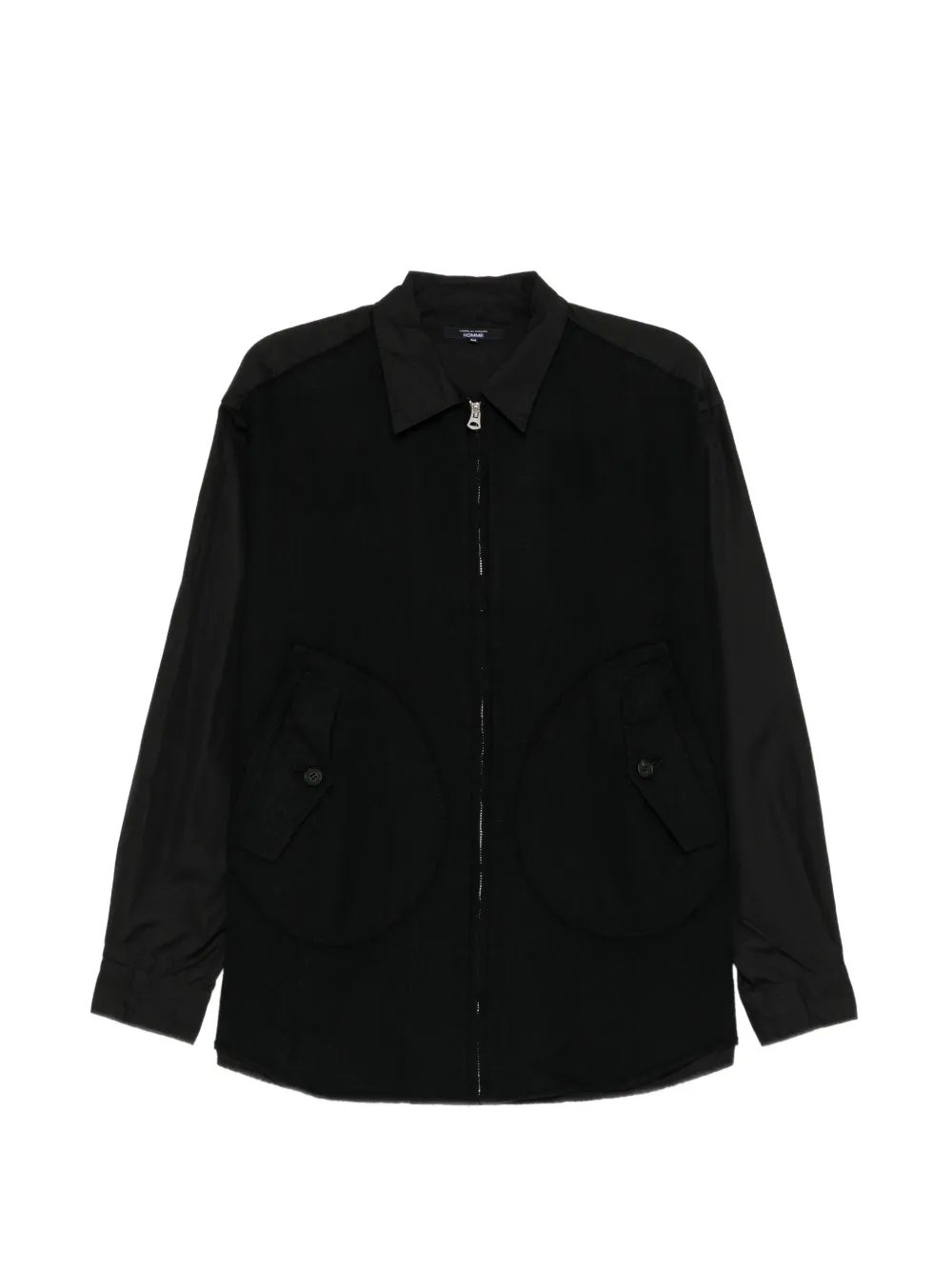 Comme des Garçons Homme panelled shirt Zwart