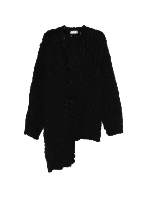Yohji Yamamoto 粗针织不对称开衫