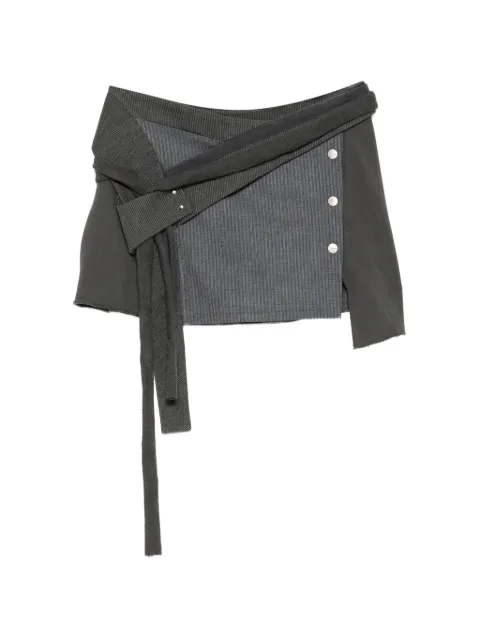 Hyein Seo wrapped mini skirt