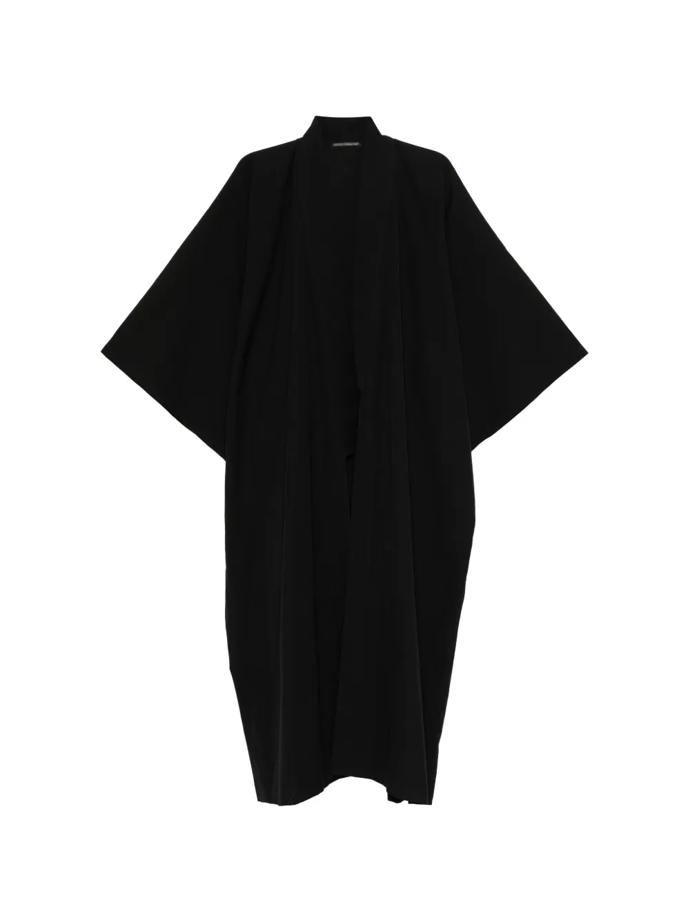 Yohji Yamamoto gabardine Kimono Haori coat - Black