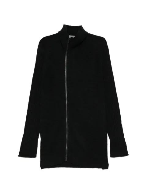Yohji Yamamoto 7G 双层针织拉链开衫