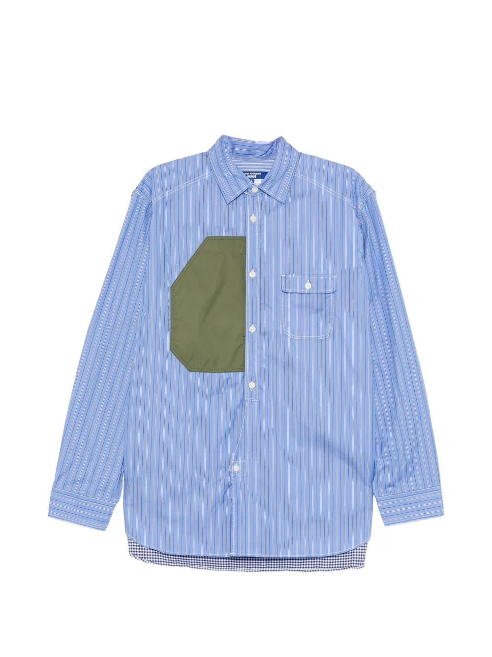 Junya Watanabe MAN striped shirt - Blu