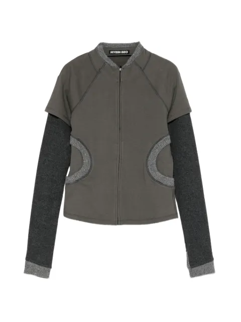 Hyein Seo layered zip-up jacket