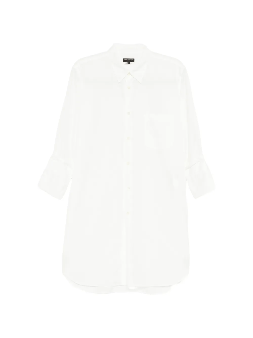 Comme des Garçons Homme Plus folded-cuff longline shirt - White