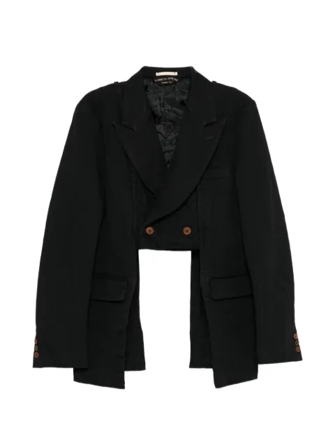 Comme des Garçons Homme Plus double-layer cropped blazer