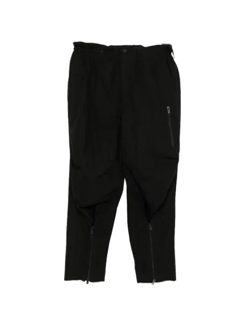 Yohji Yamamoto Weather hem-zip  trousers