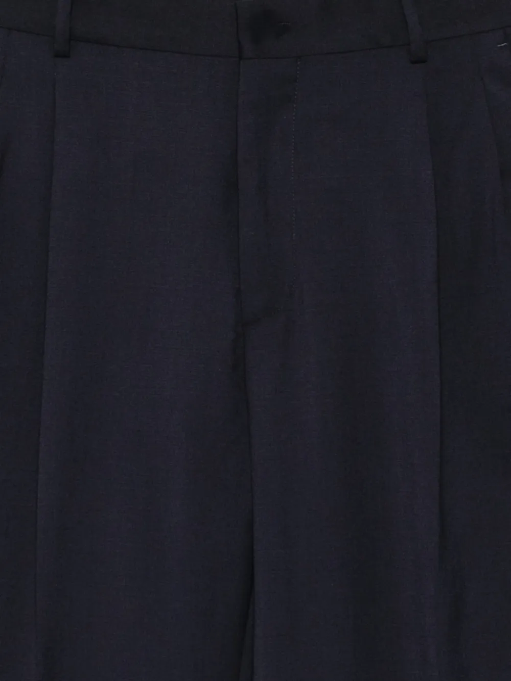 Manuel Ritz pleated straight-leg trousers Blauw