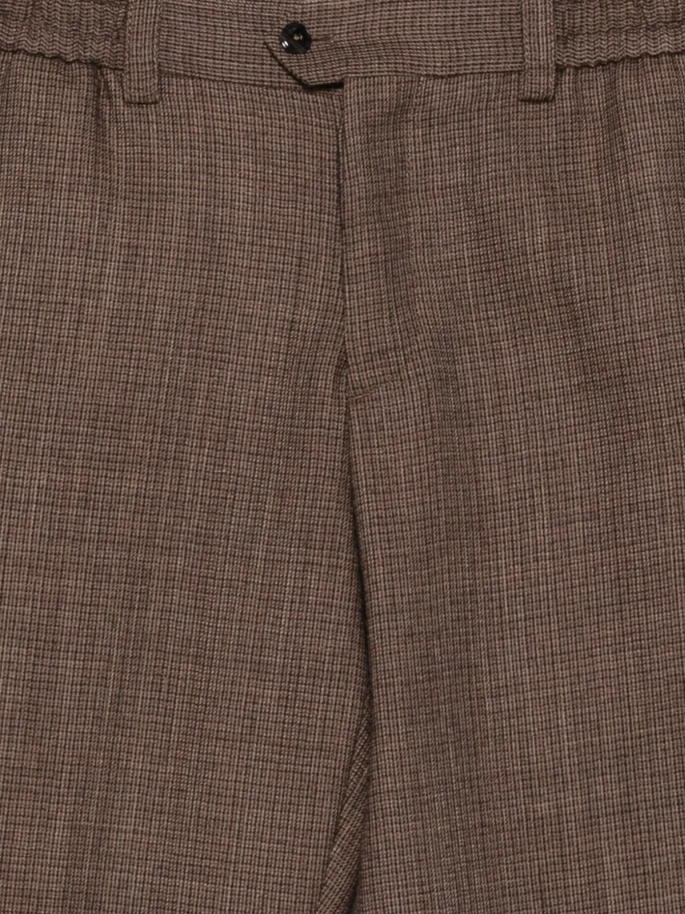 PT Torino check-pattern elasticated-waistband trousers Bruin